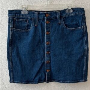 Madewell Classic Blue Denim Skirt